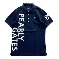 サイズ：4 PEARLY GATES パーリーゲイツ  半袖ポロシャツ  ネイビー系 [240101628574] ゴルフウェア メンズ ストスト