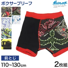 ポケモン ボクサーブリーフ キッズ ブリーフ 男の子 男児 ポケットモンスター 2枚組 110 120 130 cm ピカチュウ リザードン 子供 下着 ボクサーパンツ プレゼント まとめ買い 2P 綿100% コットン100% ボーイズ ブリーフ 前閉じ