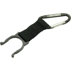 ペットボトルホルダー 黒　カラビナ