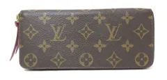 LOUIS VUITTON/ルイ ヴィトン　モノグラム ポルトフォイユクレマンス M60742　 フューシャ　ジップアラウンド　長財布　【中古】