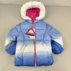 B837-1517344 SNOZU キッズ 中綿ジャケット コート フード付き 3T 90〜95cm グラデーション