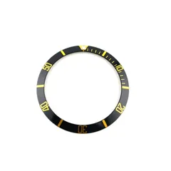 腕時計 修理交換用 社外部品 ベゼルインサート ブラック/ゴールド 黒/金【対応】ロレックス サブマリーナ 1680/1665/5513等 ROLEX互換のサムネイル