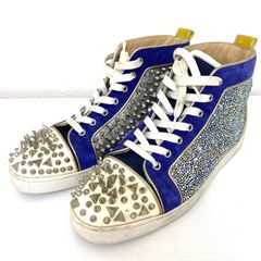 レア 美品 クリスチャン ルブタン 44 ルイスストラス オールスワロ 