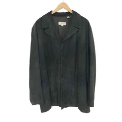 カルバンクライン CALVIN KLEIN 比翼スウェードレザーテーラードジャケット メンズ import：L 