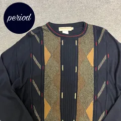 P3059 90s NormTompson ウール混　デザイン　ニット