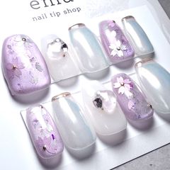 61.ショートバレリーナ04348 桜ネイル 卒入学式 ネイルチップ ピンク