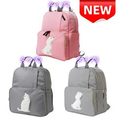 ⭐新品⭐マザーズバッグ リュック 大容量 動物アップリケ かわいい 犬 猫 ピンク グレー おしゃれ 軽量 USB充電ポート付き ベビーカー取付 防水 人間工学 通気性 ママバッグ 出産祝い プレゼント 40×32cm 高品質 人間工学 出産祝い プレゼント