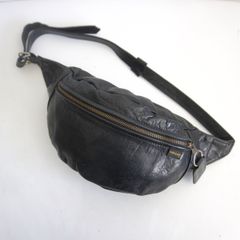 VANSON レザー ファニーパック ブラック 本革 ウエストバッグ - メルカリ