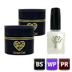 最安値に挑戦中　グレースジェル アシッドレスプライマー&ベース&ワイプレストップセット(各15ml)GRACE GARDEN直営店運営だから安心