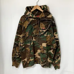 Supreme シュプリーム 22AW スモールボックスフーデッドスウェットシャツ フーディー パーカー プルオーバー カモフラ柄 迷彩柄 総柄 ストリート メンズ Lサイズ ブラウン系 トップス A15908◆