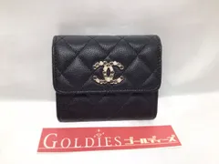 ♡美品♡ CHANEL シャネル キャビアスキン 三つ折り財布 Ｍ-1856