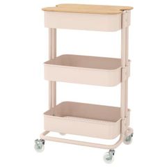 IKEA ロースフルト ワゴン 旧タイプ ピンクレッド - メルカリ