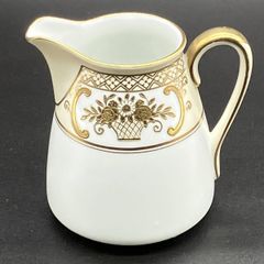 貴重な美品！ オールドノリタケ ・ 金盛上 花籠装飾図紋 キャビネット