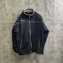 【T-139】Spalding トラックジャケット　Lサイズ　ブラック　ロゴ刺繍　スポーツMIX シンプル　メンズのサムネイル