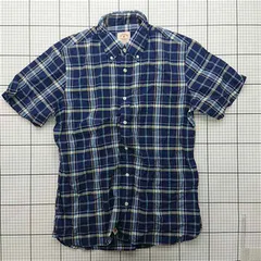 ◇ ⊂ ブルックス ブラザーズ Brooks Brothers レッドフリース チェック半袖シャツ L メンズ E  【1602040057175】