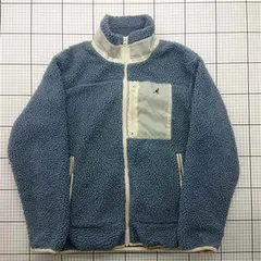 ◇ ⊇ カンゴール KANGOL ZIP FIVE ボアフリースジャケット ブルー系 メンズ M E  【1602040057854】