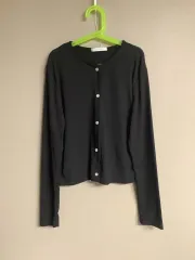 ブラック 基本 レディース カーディガン