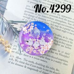 No.4295 お花畑とうさぎ レジンヘアゴム - メルカリ