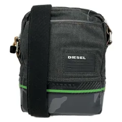 DIESEL(ディーゼル) ショルダーバッグ - ダークグレー×黒×グリーン