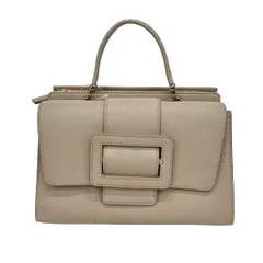 DIANA(ダイアナ) ハンドバッグ - ピンクベージュ レザー