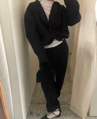 シャーリング Vネック カーディガン アウター ルーズフィット 新品