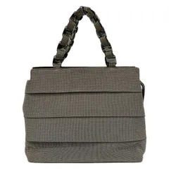 FERRAGAMO/SalvatoreFerragamo(サルバトーレフェラガモ) ハンドバッグ ヴァラ ベージュ×ダークブラウン×シルバー フリル