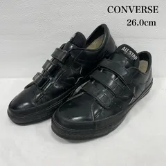 コンバース ベルクロ オールスター オールブラック  ワンスター 日本製 レザー ローカット スニーカー 26.0cm ヴィンテージ メンズ 26.0cm ISItems【USED】【古着】【中古】50152821