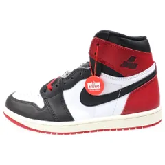 NIKE (ナイキ) AIR JORDAN 1 RETRO HIGH OG エアジョーダン1 レトロ ブラックトゥリイマジンドハイカットスニーカー ホワイト/ブラック/レッド US8.5/26.5cm DZ5485-106