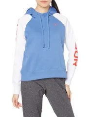 [アンダーアーマー] UA Rival Fleece CB Hoodie [River / White / Phoenix Fire] [Free Size]