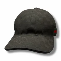 国内正規 GUCCI GG Web Logo Monogram Ripstop Baseball Black Cap GGロゴ柄キャップ 帽子 グッチ 789016 4HBCP 1066 ブラック XL （9400M）