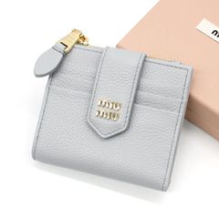新品未使用】MIU MIU ミュウミュウ (5ML047 ADT7) 二つ折り財布 F0164