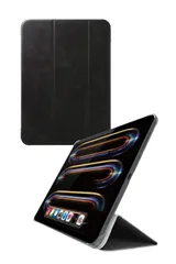 エレコム ipad pro 11インチ (M4) 2024年モデル ケース 背面クリア 変えられる2つのスタンド角度 傷や汚れが付きにくいソフトレザー ブラック TB-A24PMWVBK