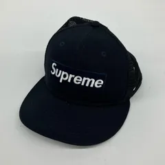 △△NEWERA ニューエラ Supreme×Box ボックスロゴ メッシュキャップ 23ss ネイビー