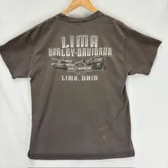 HARLEY DAVIDSON MOTOR CYCLES プリント Tシャツ R.K.STARTMAN 傷穴 FADE サイズⅬ  08022412 872