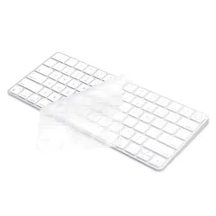 ProElife 超薄型キーボードカバースキン 2021 iMac Magic Keyboard Touch ID付きモデル:A2449 アクセサリー U.Sレイアウト ソフトTPUプロテクター 0.13mm タッチIDキー用の精密カット(クリア)