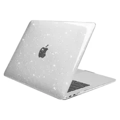 MOSISO 対応機種 MacBook Air 13インチケース M1 A2337 A2179 A1932、キラキラ 保護 対応機種 MacBook Air M1 13.3インチ 2021-2018 プラスチック ハードカバー(クリア)