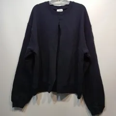 フロントジップネイビー スウェット Tシャツ100 105サイズ 秋冬 62107