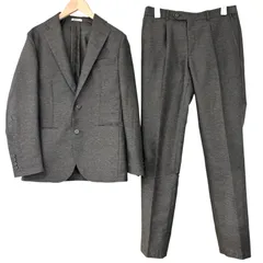   SUIT SELECT  スーツセレクト　スーツ上下　ジャケット　スラックス　春夏用　シアー　ブラウン　メンズ　S Mサイズ【Z1804】