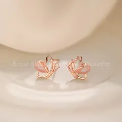 ピアス 耳飾り ローズゴールドピンク 蝶々 蝶 フェイクストーン キラキラ 可愛い 大人可愛い シンプル レディース ジュエリー イベント パーティー 大人かわいい デイリー ガーリー フェミニン 個性的 結婚式 デート
