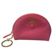 ☆PRADA プラダ レディース 小物 キーリング付き ポーチ ピンク - メルカリ