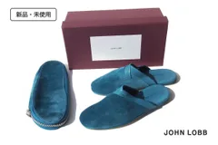 ジョンロブ John Lobb 新品  ルームシューズ スリッパ スエード KNIGHTON ナイトン ブルー 7のサムネイル