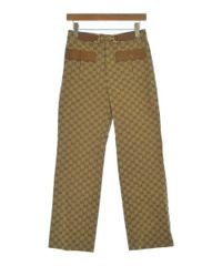 GUCCI チェック総柄 ビット柄 ダブルスラックス パンツ - メルカリ