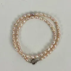 淡水バロックパール ネックレス アクセサリー シルバー刻印