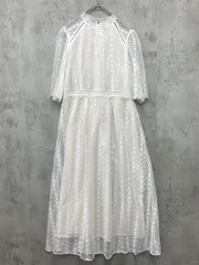 BONLECILL noir ボンルシールノワール ヴィンテージ 総レースドレス ワンピース sizeF/白 ■■ レディース