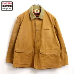 70s vintage AMERICAN FIELD 襟コーデュロイ キャンバス ハンティングジャケット メンズ Lサイズ相当