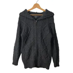PENDLETON ぺルドントン ケーブルニット ニット セーター ライトアウター 長袖 CHINA製 XSサイズ ダークグレー