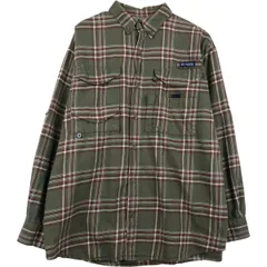 古着 コロンビア Columbia PFG 長袖 ボタンダウン ライトネルチェックシャツ メンズM相当/eaa613218