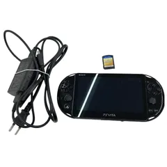 186000 ジャンク品 SONY ソニー PS Vita 充電ケーブル、ソフト付き PCH-2000