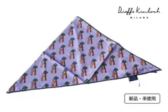 新品｜未使用｜キンロック｜Dieffe Kinloch｜ベア柄プリントシルク トライアングル スカーフ