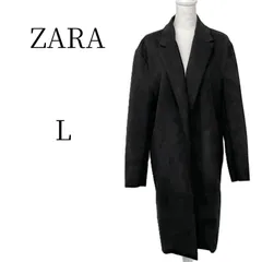 ZARA ザラ ブラック ロングコート L HMR113-04